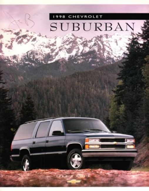 1998 98 chevrolet suburban original sales brochure