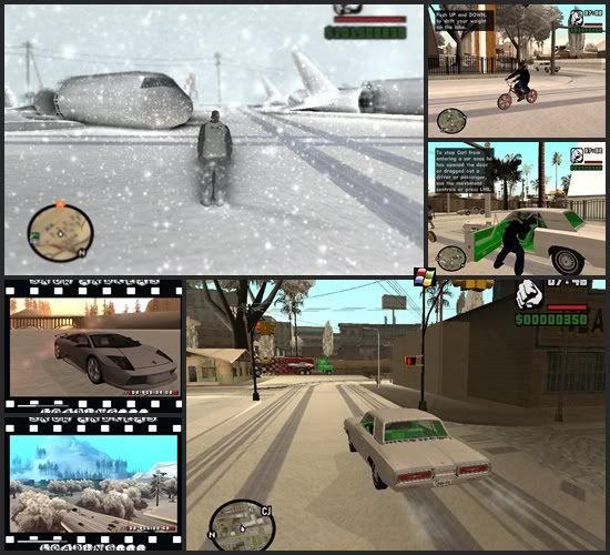 Grand Theft Auto (GTA): San Andreas Christmas Snow Mod (2009) Torrent