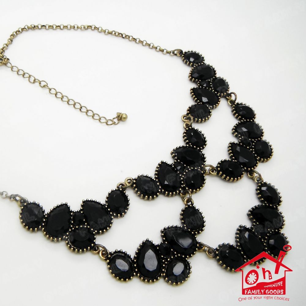 Vintage Detachable Precious Stone False Neck Collar Necklace Choker Choose In UK - Picture 2 of 5