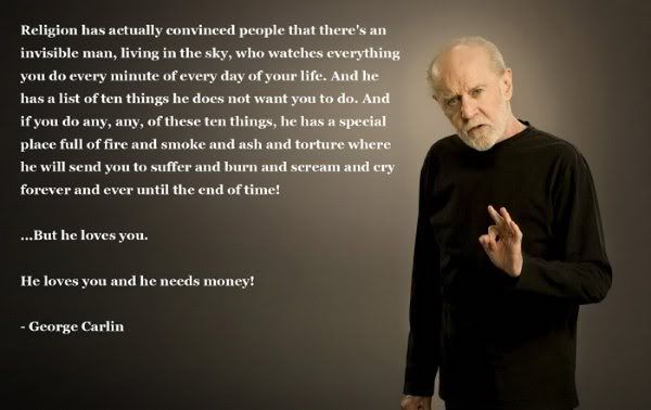 g carlin religion