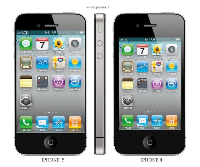iphone 5 pictures. Mockup of the iPhone 5