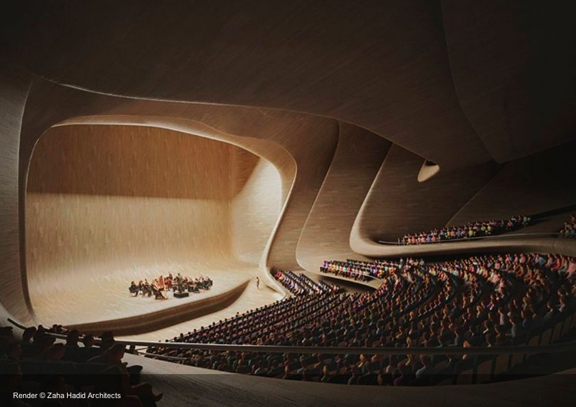 Невероятный проект Захи Хадид в Баку: гармония линий и смысла. 