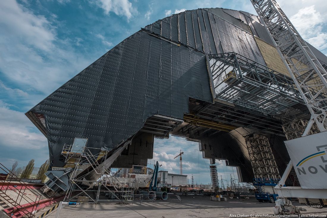 Чернобыль 30 лет спустя: строительство нового саркофага. Новый Безопасный Конфайнмент (НБК). 