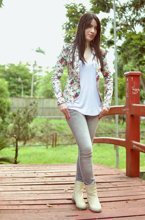 look com calça jeans