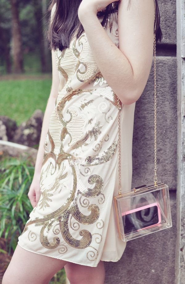 look clutch transparente
