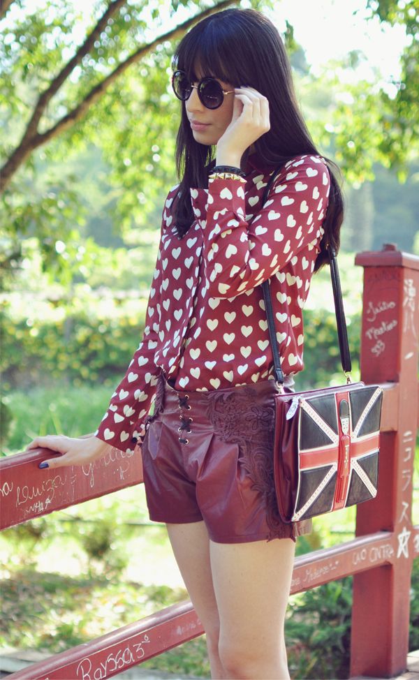 look camisa e short