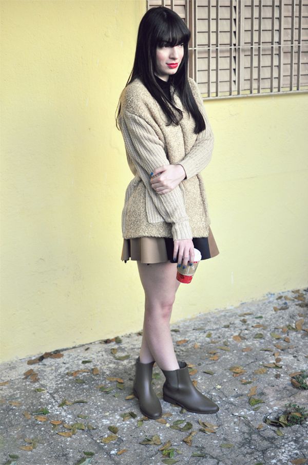 look saia e cardigan