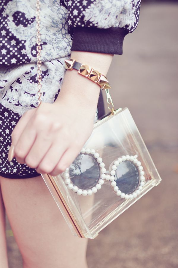 look bolsa de acrílico