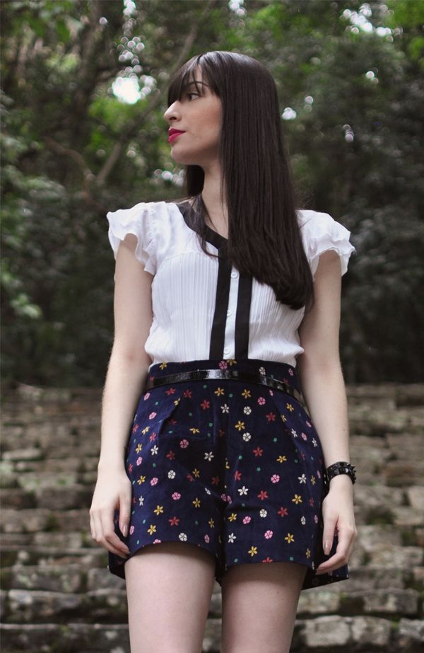 look do dia camisa e short