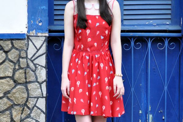 red balloons dress outfit