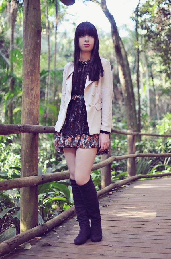 look vestido liberty print