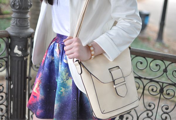 look bolsa branca