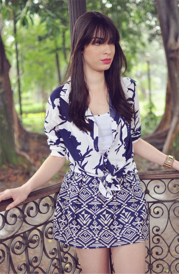 look camisa porcelana