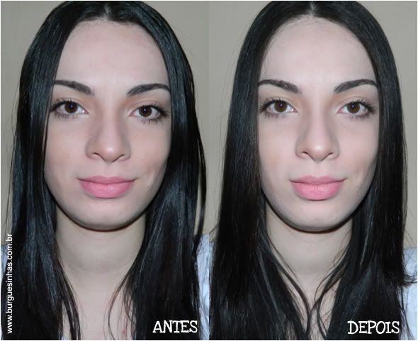 shampoo a seco antes e depois