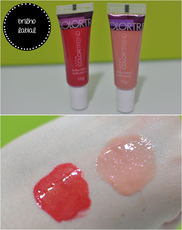 swatch avon brilho vermelho real nude clássico