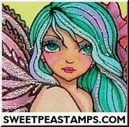 Sweet Pea Stamps Button