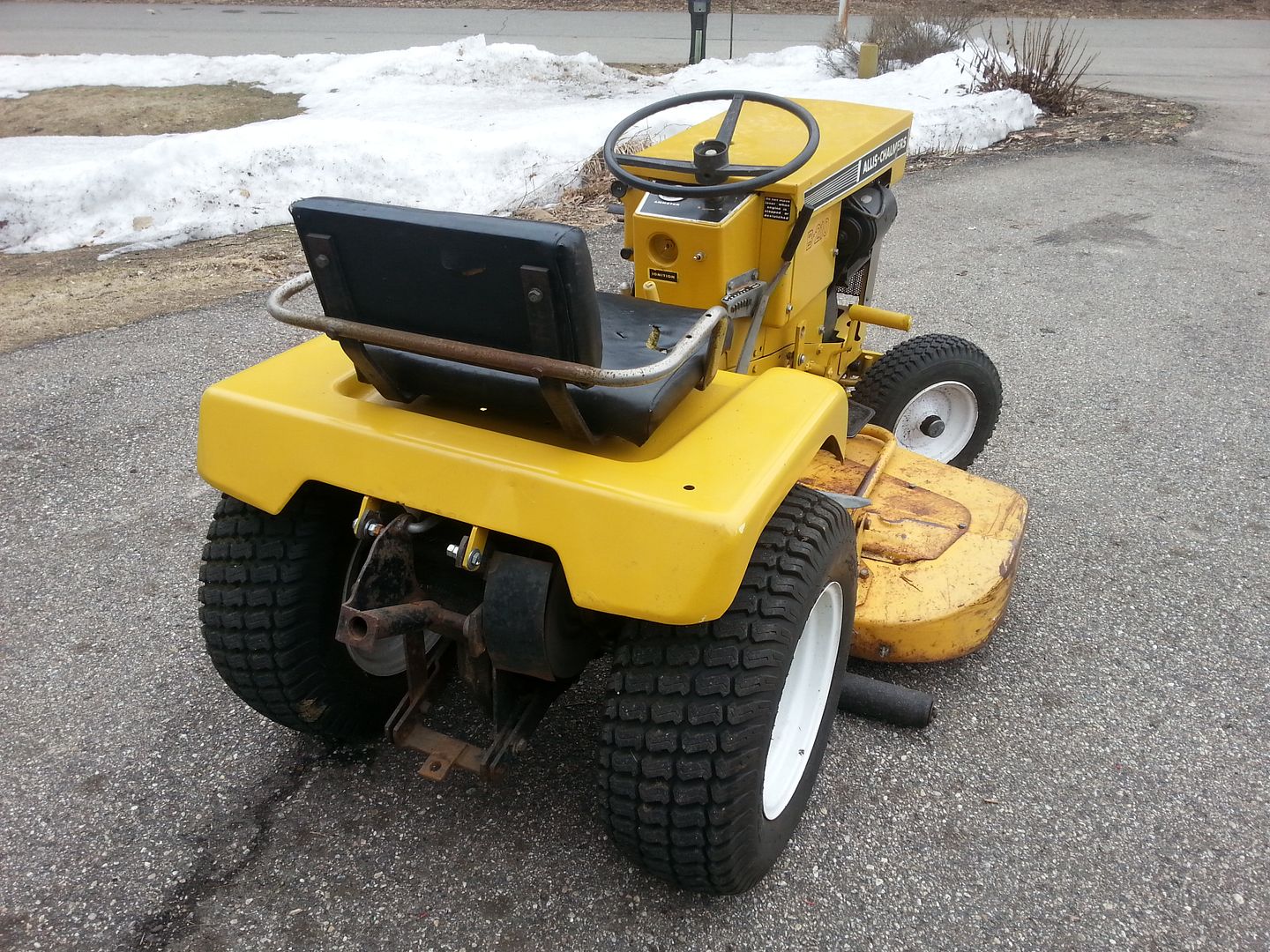 1970 Allis Chalmers B-210 Garden Tractor, Hydrolift, 12Hp, 48" Deck ...