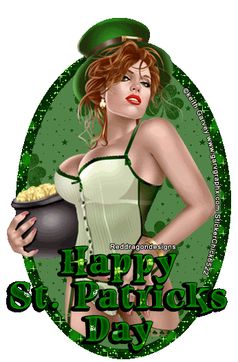 happy st paddy day photo: happy st. patrick's day animated girl lass pot of gold gif Paddy animation St_Patricks_Day_Comments004.gif