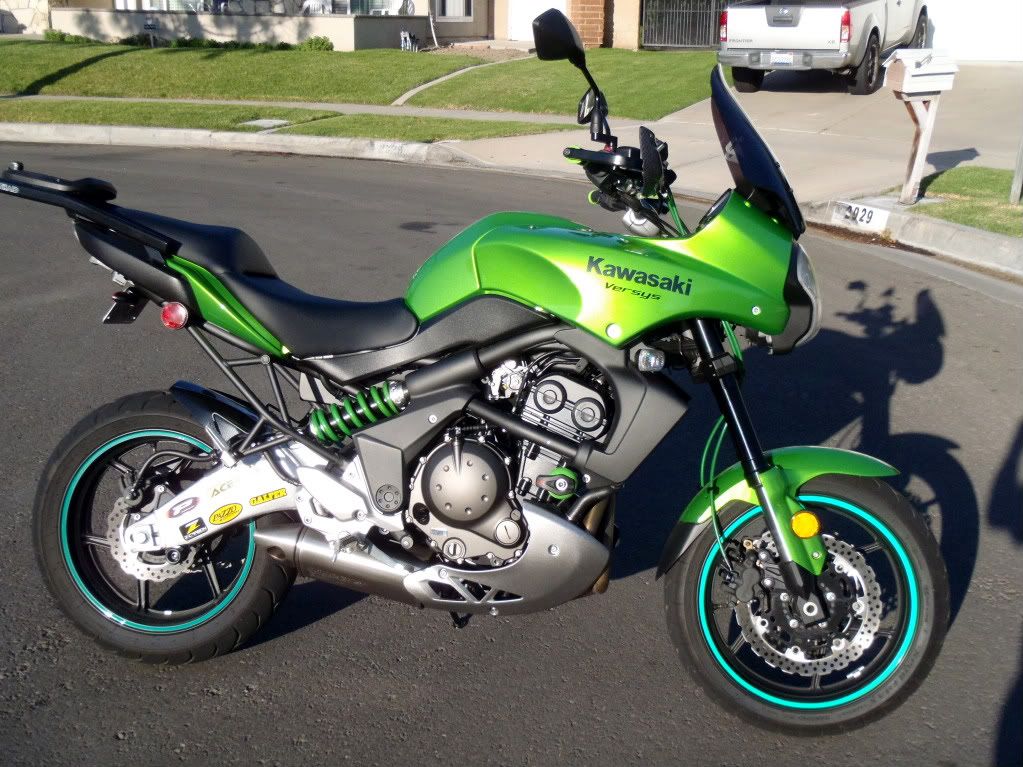 kawasaki versys 650 matte green