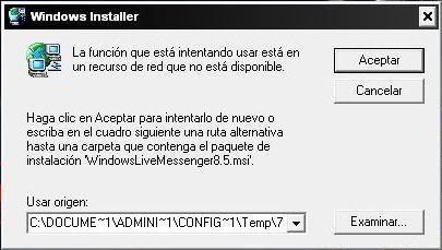 HAY UN PROBLEMA CON ESTE PAQUETE DE WINDOWS INSTALLER hay un problema con este paquete de windows installer: