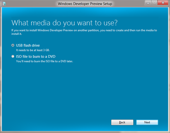 Windows 8 a instalar en memoria flash