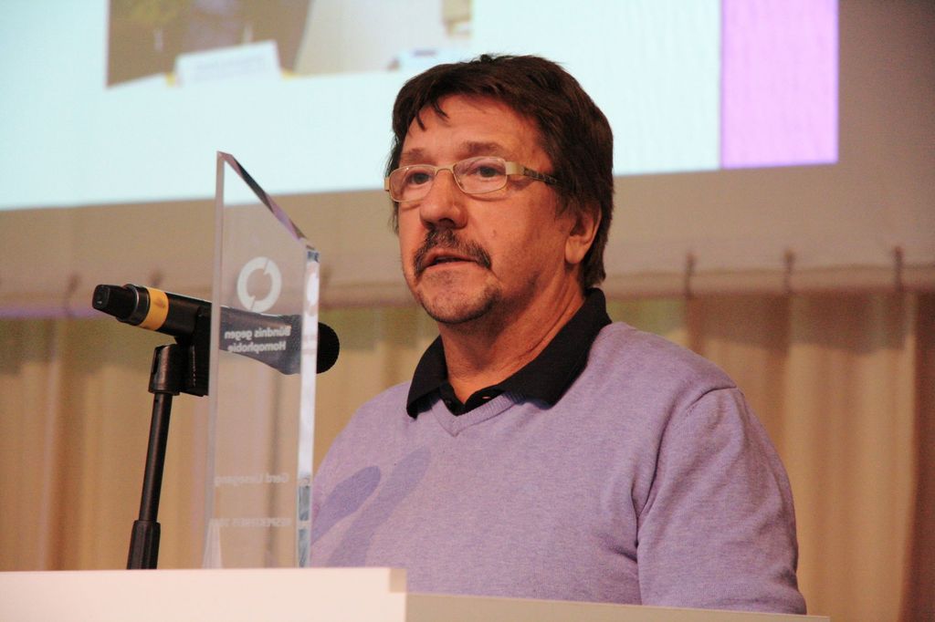 Gerd Liesegang bei der Verleihung des Respektpreises 2016
