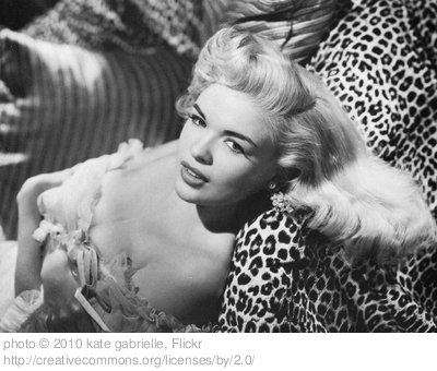 Jayne Mansfield was another of the blonde bombshells from the 50s