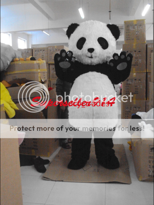 Baby Panda Bear Mascot Costume Adult Size Suit Fancy Dress Animal Cosplay EPE