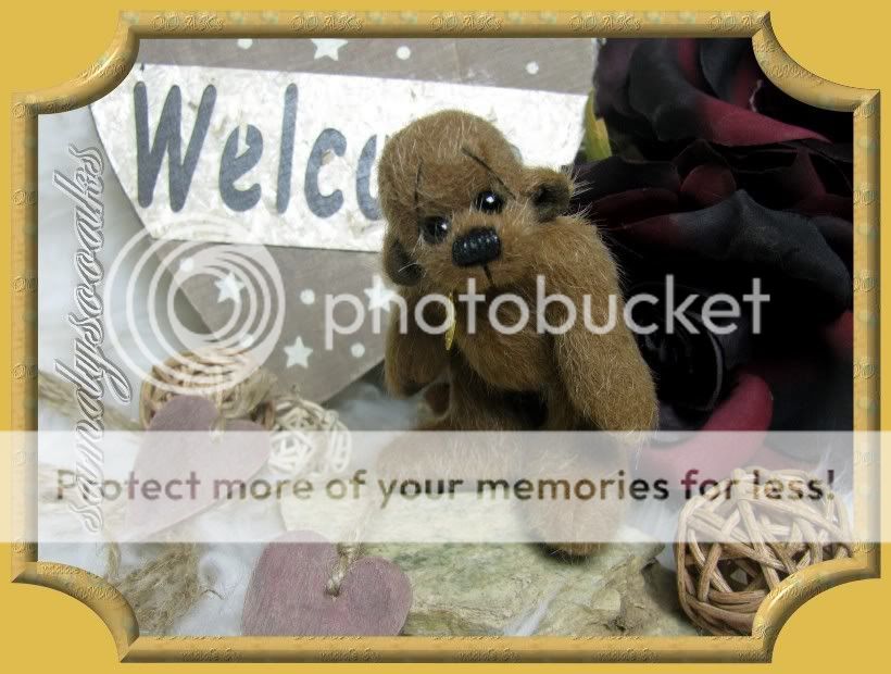 OOAK by SANDY Artist Teddy Bear LOGAN Miniature 2.3 sandysooaks 