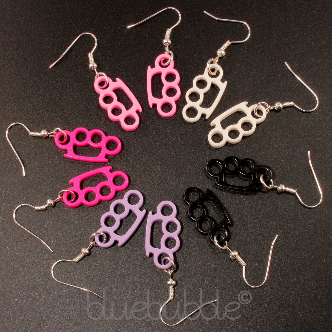 Boucles D'oreille En Forme De Lame De Rasoir Noire à Pailettes, Goth > JAPAN ATTITUDE - ACCBCL481 - Foto 6